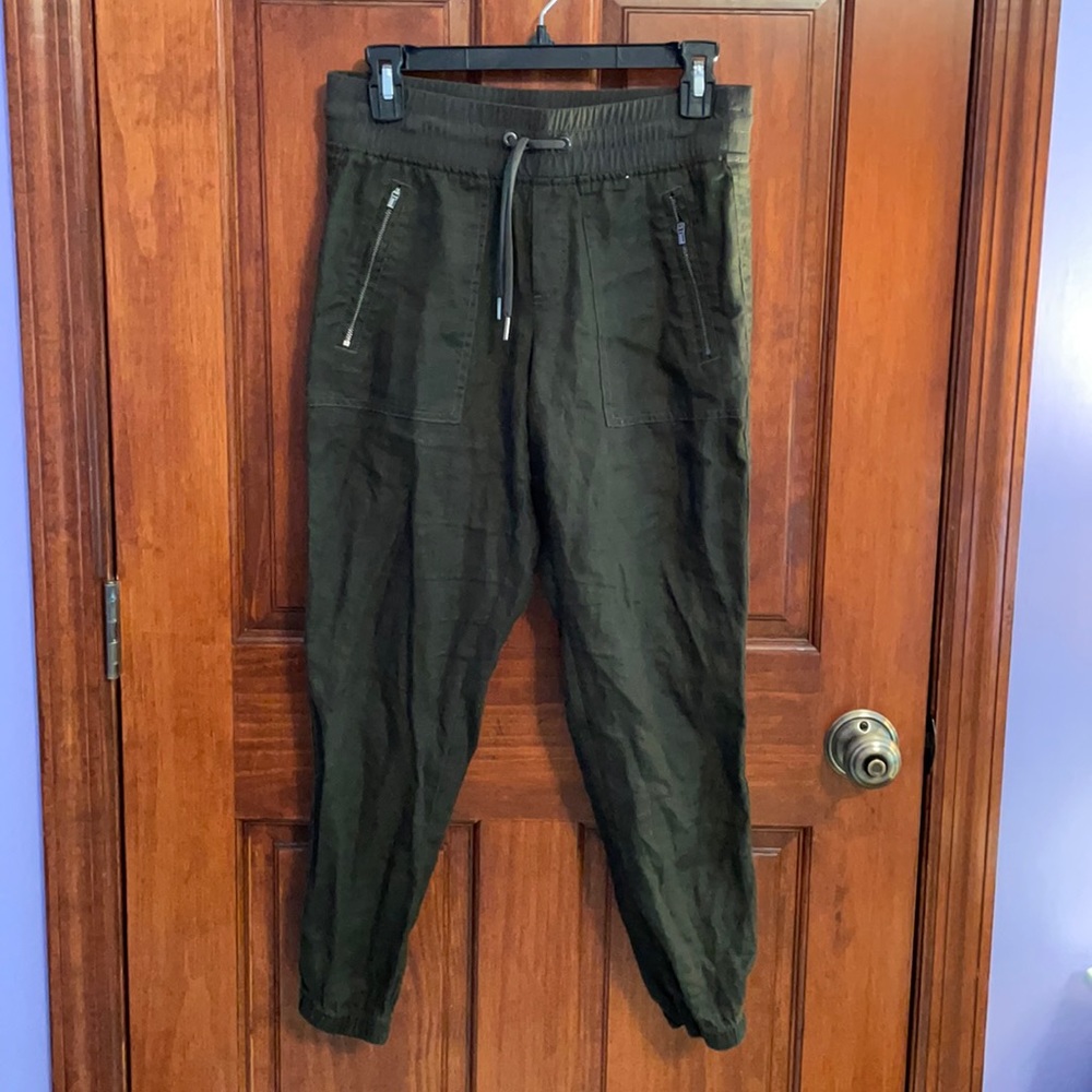 Dark Green Athleta Joggers